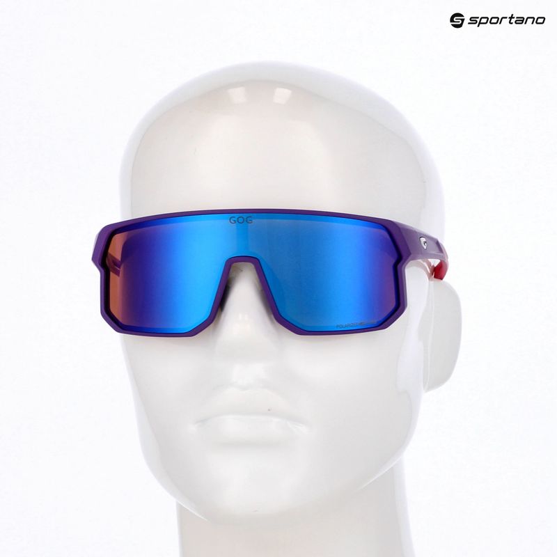 Slnečné okuliare GOG Vidar matt purple/pink/reflex blue 6