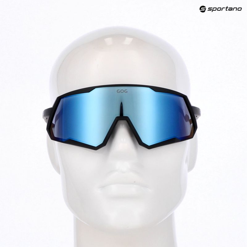Slnečné okuliare GOG Tove matt black/reflex white/blue 5
