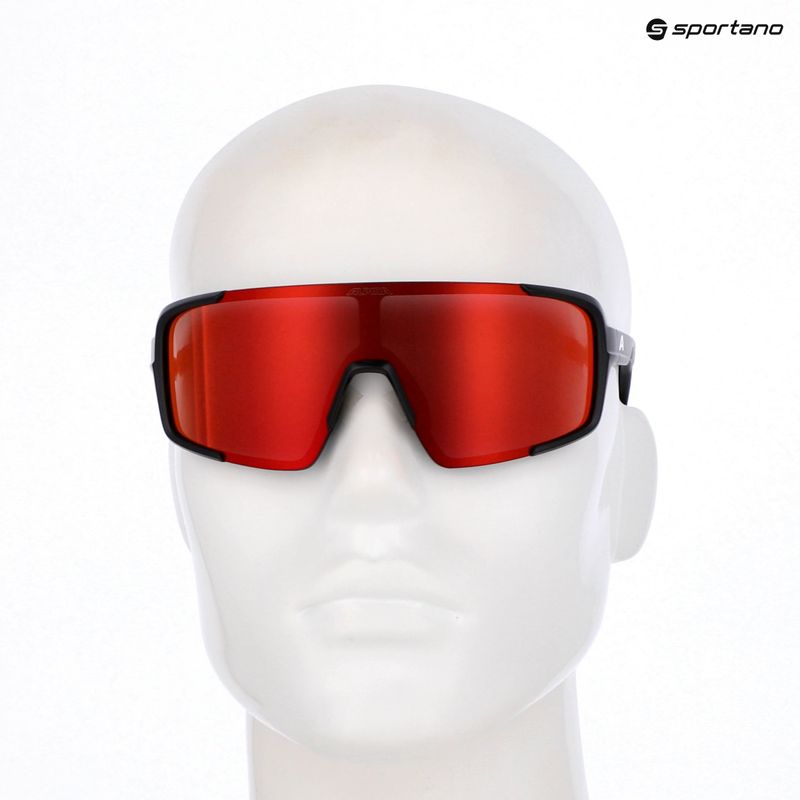 Slnečné okuliare Alpina Lumin black matte/red mirror 7