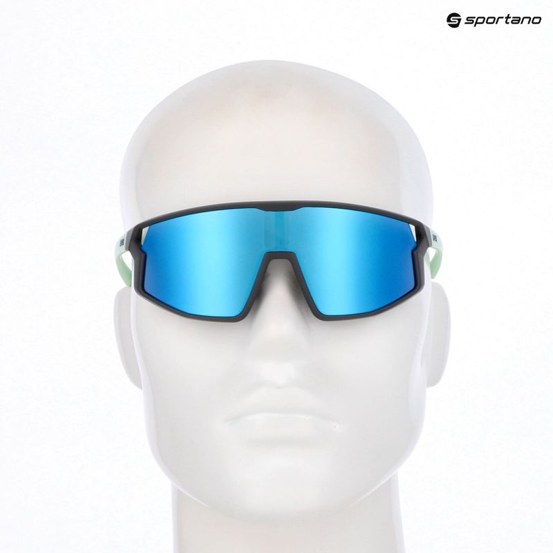 Detské slnečné okuliare UVEX Skyryse Jr grey/green matt/mirror blue 7