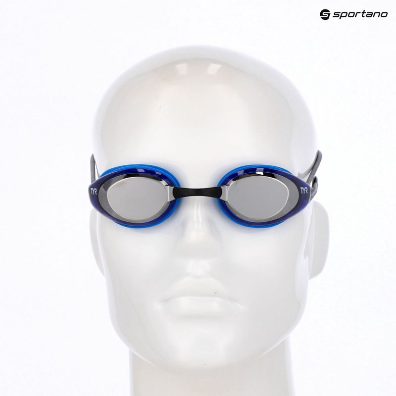 Plavecké okuliare TYR Blackhawk Racing Mirrored silver/blue/black 3