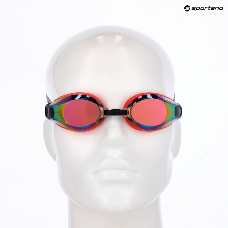 Plavecké okuliare Arena Zoom X-Fit Mirror copper/bright coral/plum 9