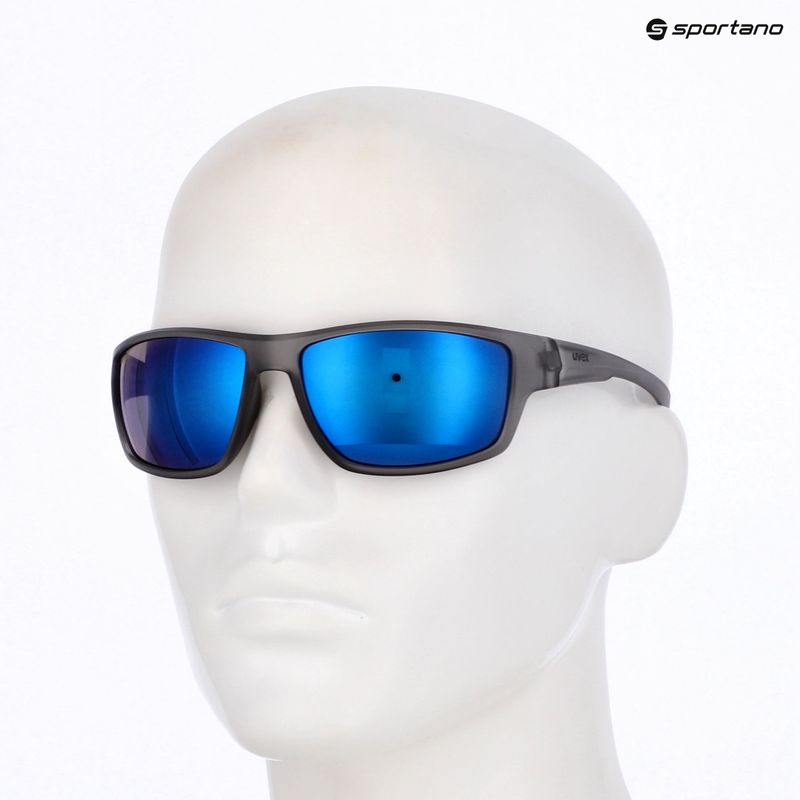 Slnečné okuliare UVEX Sportstyle 230 smoke matt/mirror blue 7
