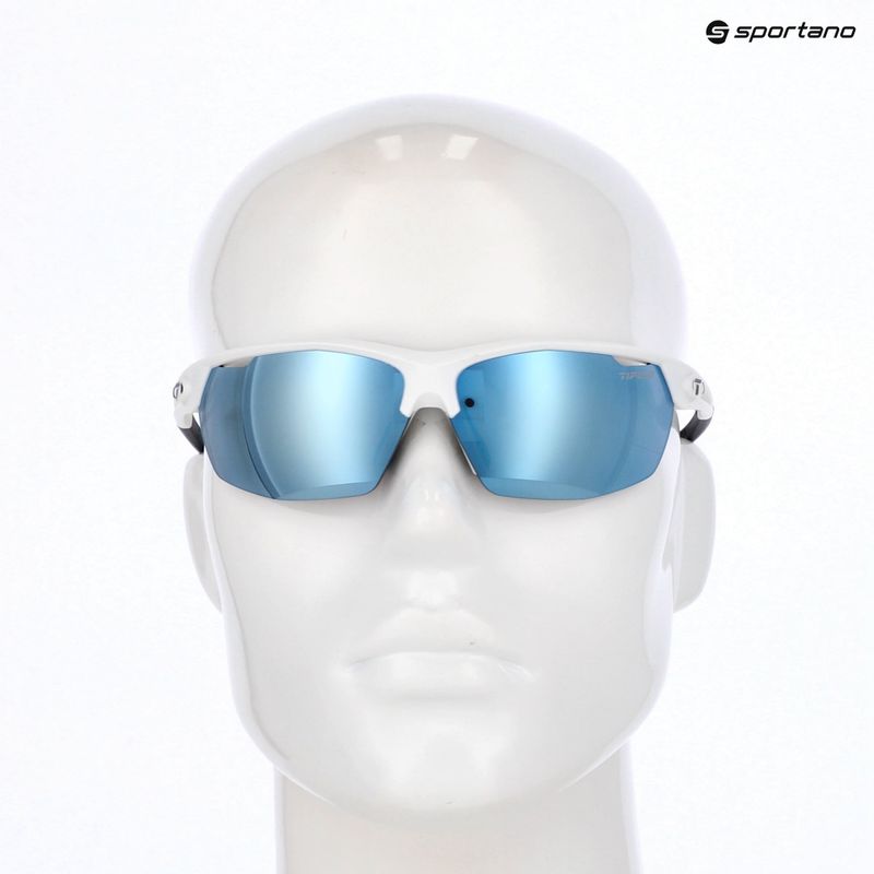 Slnečné okuliare Tifosi Navar matte white/smoke bright blue mirror 9
