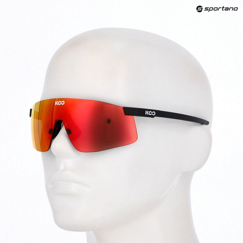 Slnečné okuliare Koo Nova black matt/red mirror 9
