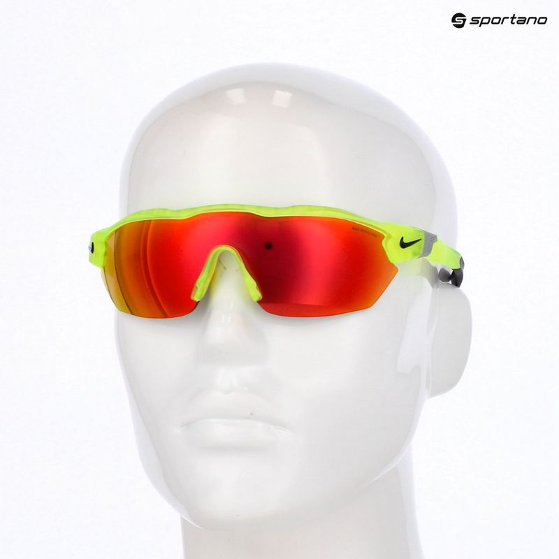 Pánske slnečné okuliare Nike Show X3 Elite L matte volt/road red mirror 8