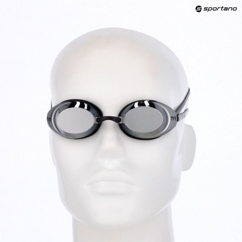 Plavecké okuliare TYR Vecta Racing Mirrored silver/black/black 3