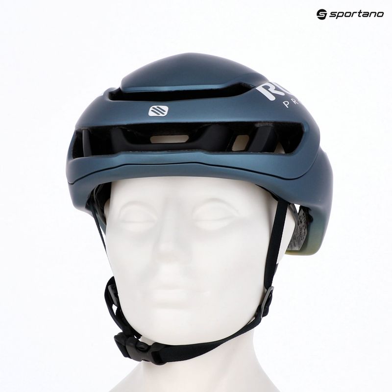 Cyklistická prilba Rudy Project Nytron blue avio/apple green metal matte 15