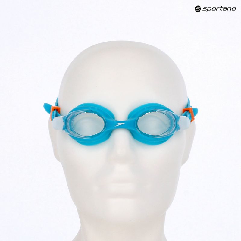Detské plavecké okuliare Speedo Skoogles azure blue/fluoro green/fluoro orange/clear 3
