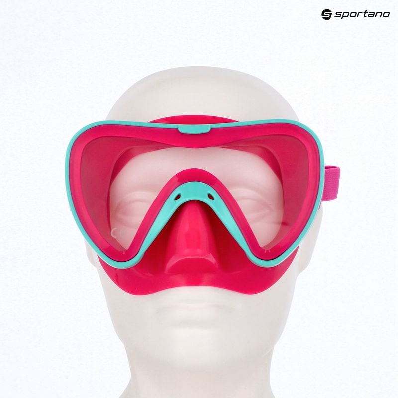 Detská maska na šnorchlovanie Mares Turtle aqua/pink 4