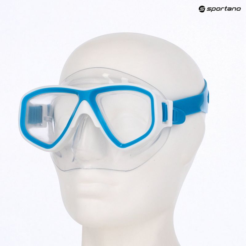 Potápačská maska Mares Puffer aqua white/clear 3
