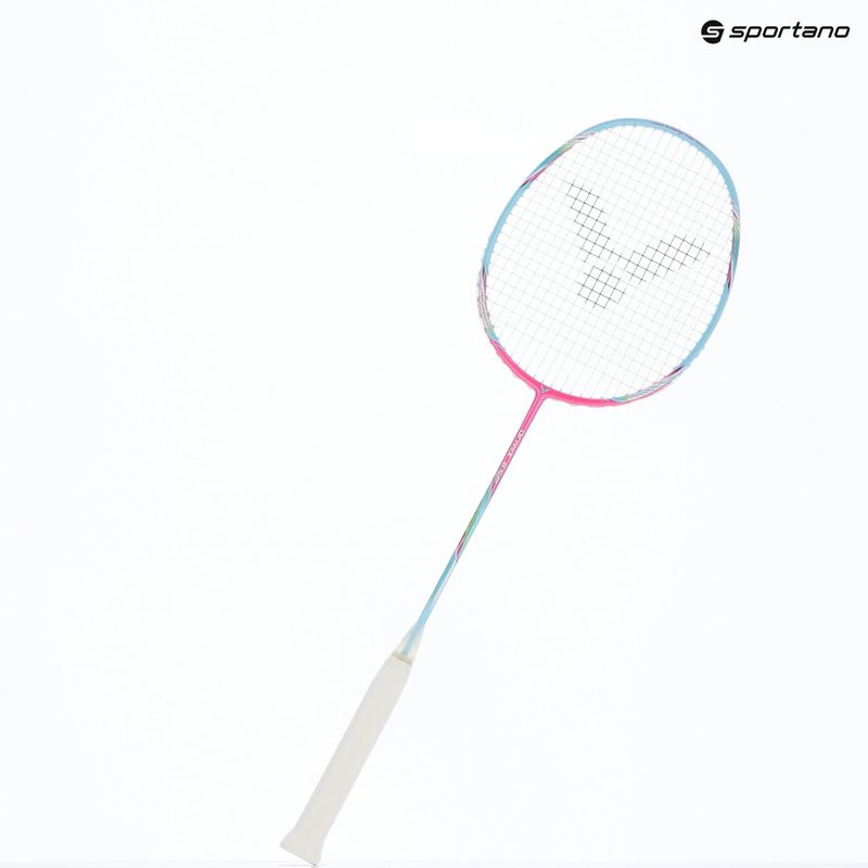 Bedmintonová raketa VICTOR DriveX 6SP QM fluorescent rose-red/light blue 5