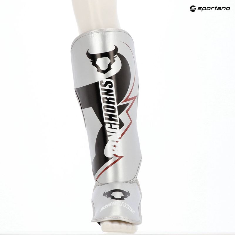 Chrániče holení a chodidiel Venum Ringhorns Charger Shin silver/black 7