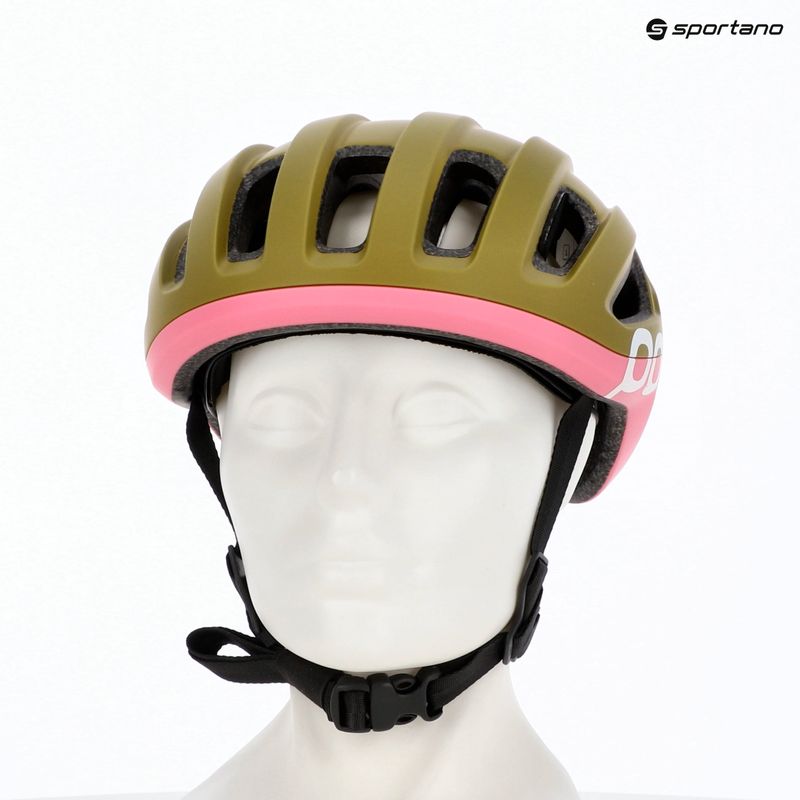 Cyklistická prilba POC Amidal olivine green matt/thulite pink matt 6