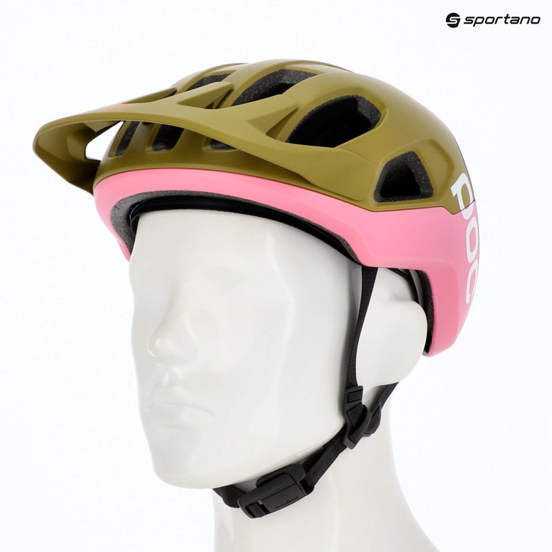 Cyklistická prilba POC Cularis olivine green matt/thulite pink matt 6