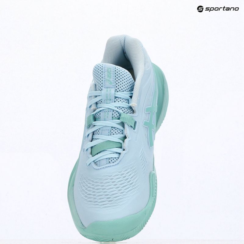 Dámske tenisové topánky ASICS Gel-Resolution X Clay light blue/oasis green 14