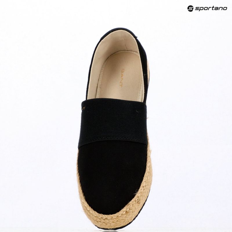 Dámske espadrilky GANT Raffiaville black 16