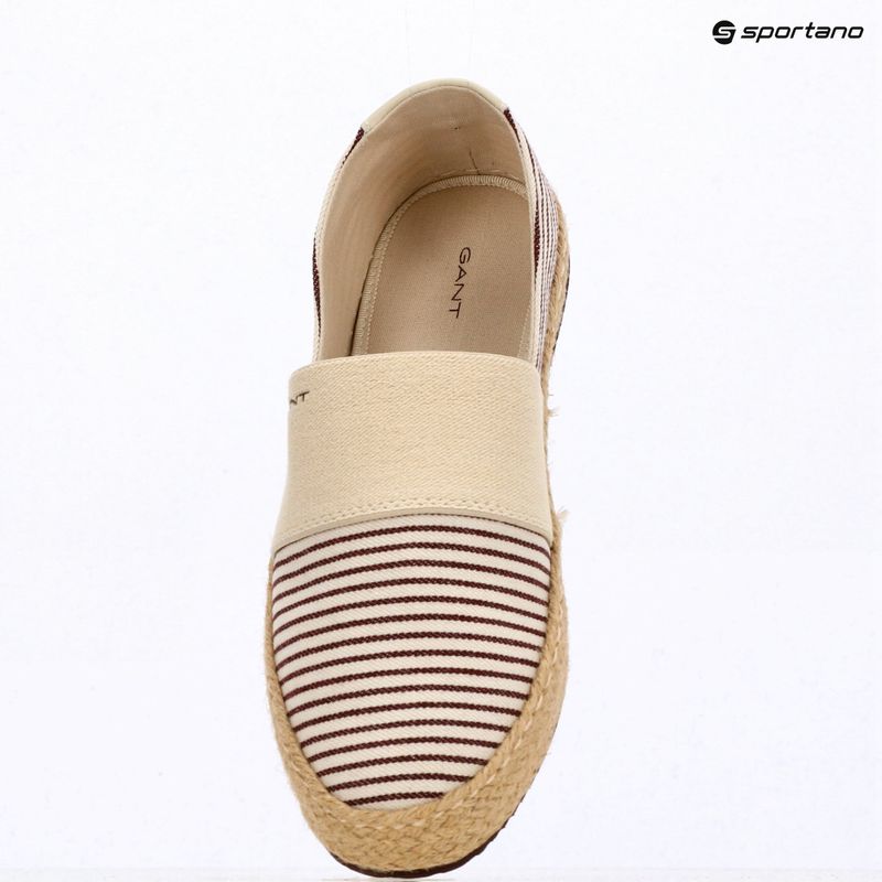 Dámske espadrilky GANT Raffiaville brown/cream 16