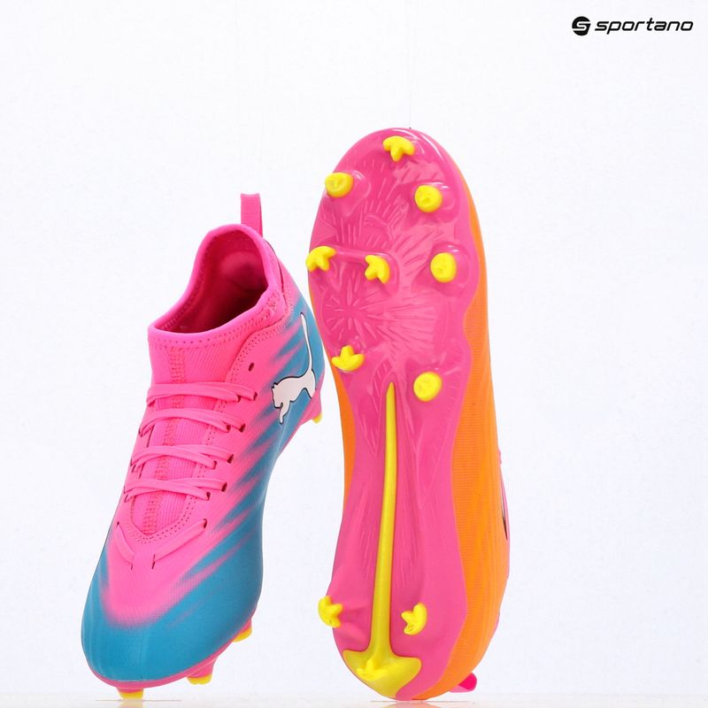 Detské kopačky PUMA Ultra 6 Match FG/AG Jr poison pink/puma wht/sun stream/bright aqua/puma blk 17