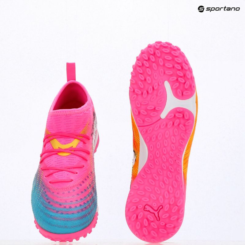 Detské kopačky PUMA Future 9 Match TT + Mid Jr poison pink/puma wht/sun stream/bright aqua/puma blk 14