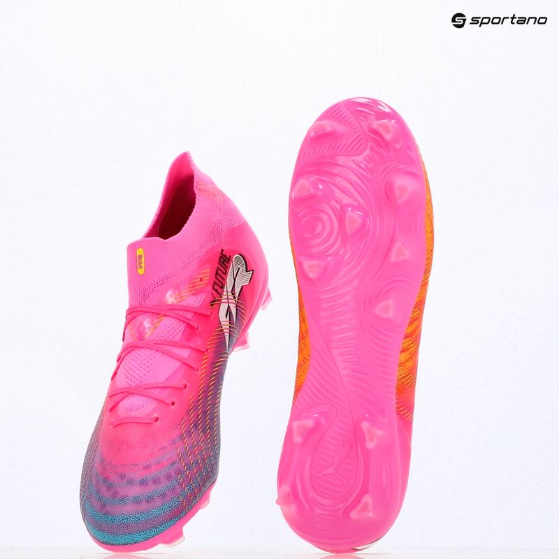 Detské kopačky PUMA Future 9 Pro FG/AG Jr poison pink/puma wht/sun stream/bright aqua/puma blk 17