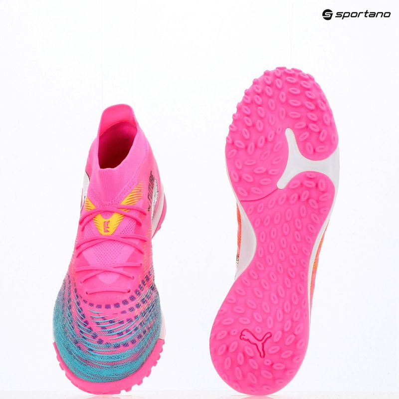 Kopačky PUMA Future 9 Match TT poison pink/puma wht/sun stream/bright aqua/puma blk 17