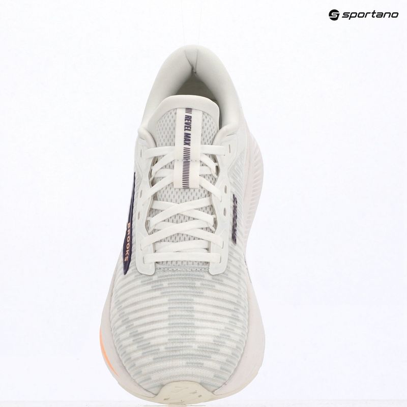 Dámske bežecké topánky Brooks Revel Max brightwhite/mulledgrape/peach 13