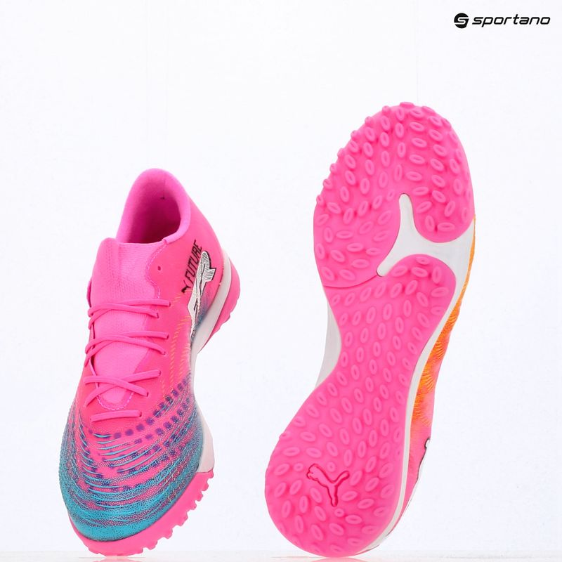 Kopačky PUMA Future 9 Match Fusion TT poison pink/puma wht/sun stream/bright aqua/puma blk 14