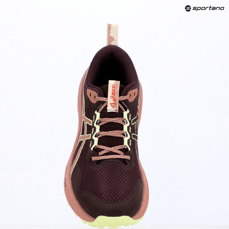 Dámske bežecké topánky Asics Trabuco Terra 3 Dark Aubergine/Illuminate Yellow 9