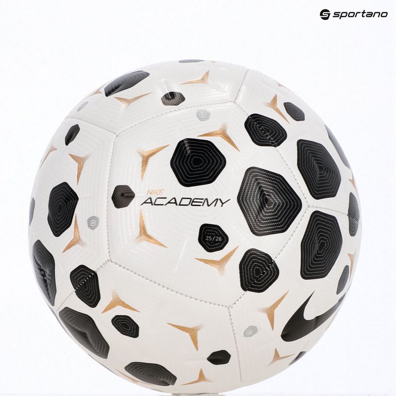 Futbalová lopta Nike Academy white/black/black veľkosť 5 4