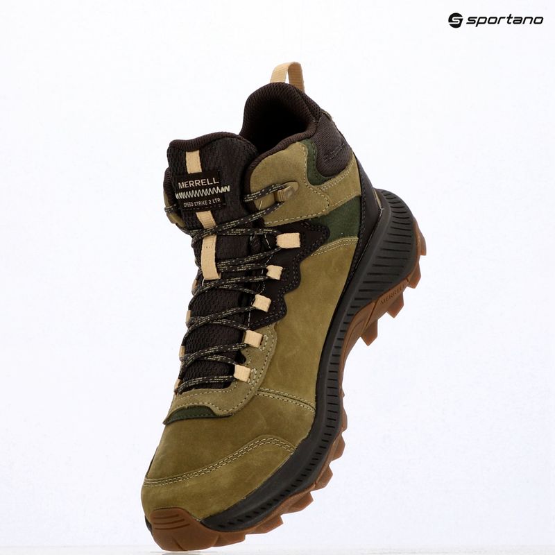 Pánske turistické topánky Merrell Speed Strike 2 Leather Mid Khaki 9