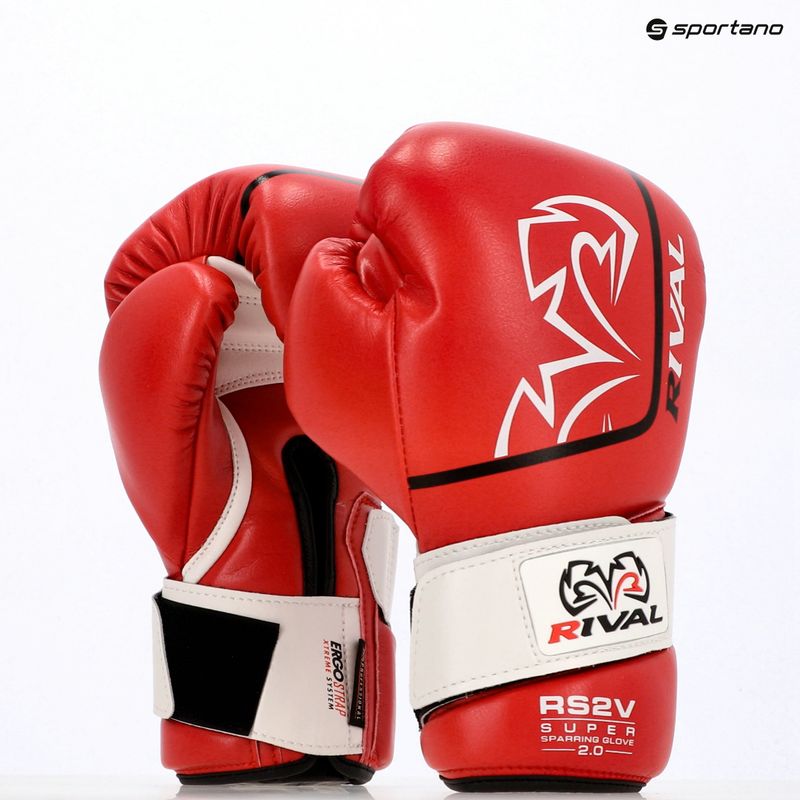 Boxerské rukavice Rival Super Sparring 2.0 red 3