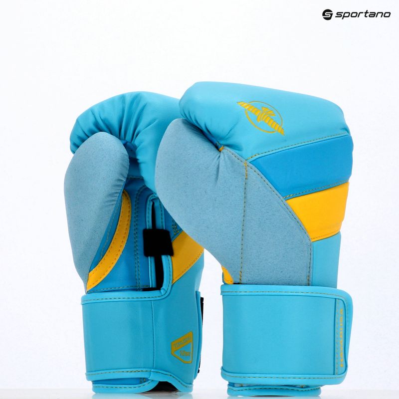 Boxerské rukavice Hayabusa T3 blue/yellow 8