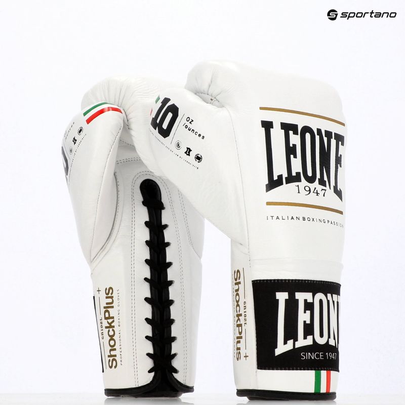 Boxerské rukavice LEONE 1947 Shock Plus white 11