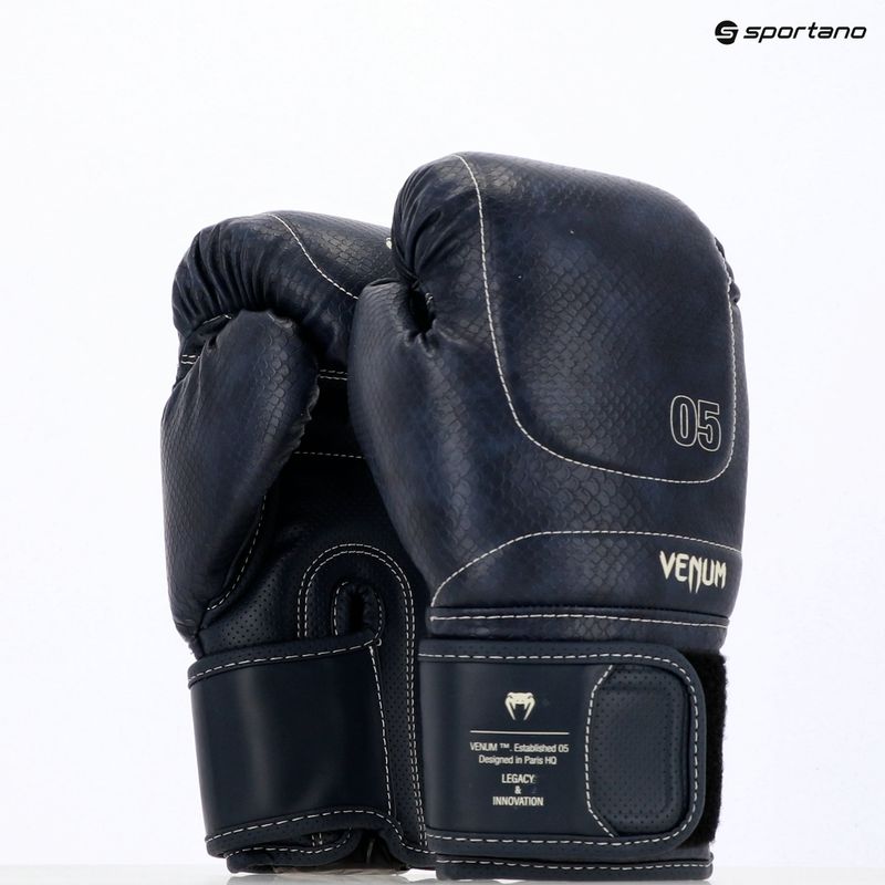 Boxerské rukavice Venum Impact Evo Scales Boxing midnight blue 8