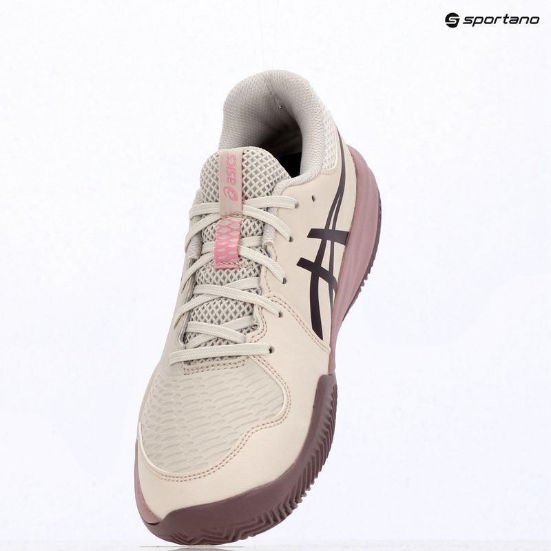Detské tenisové topánky ASICS Gel-Resolution X GS Clay soft oat/dark aubergine 9