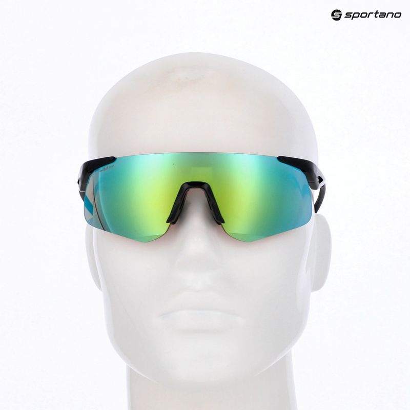 Slnečné okuliare Red Bull SPECT Mark black/smoke with green blue mirror 7