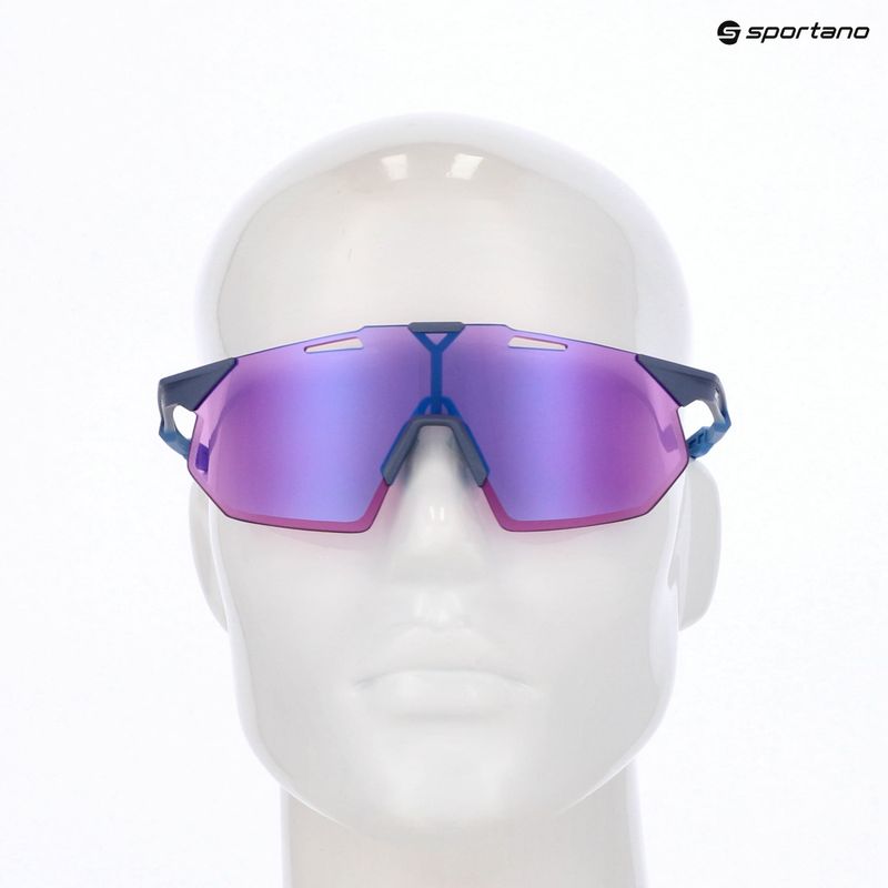 Slnečné okuliare 100% Hypercraft SQ satin storm metallic/purple mirror 8