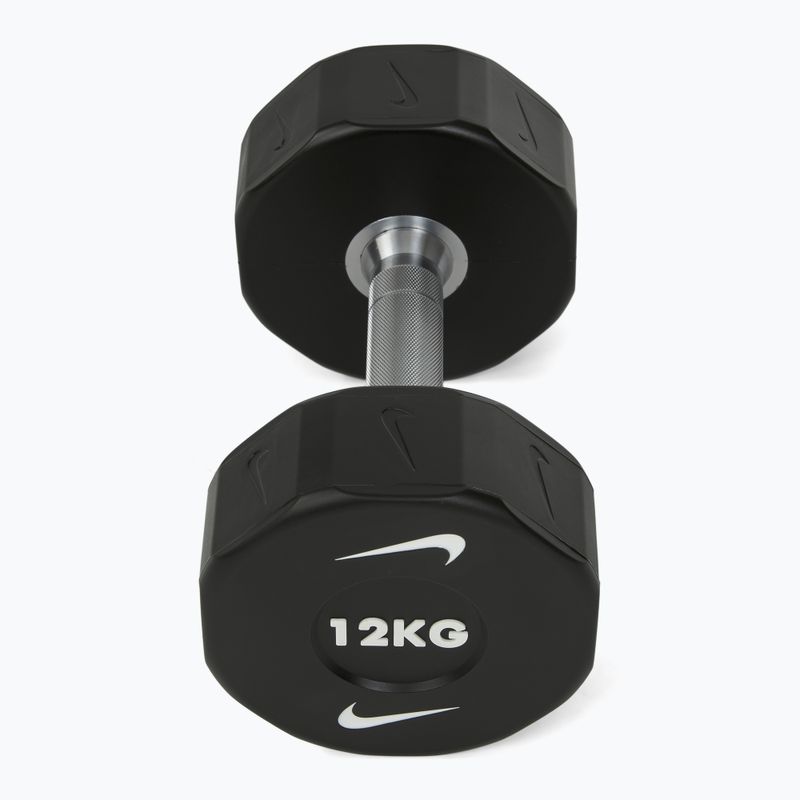 Chrómová činka Nike Strength Pro Urethane Dumbbell 12 kg black/white 2