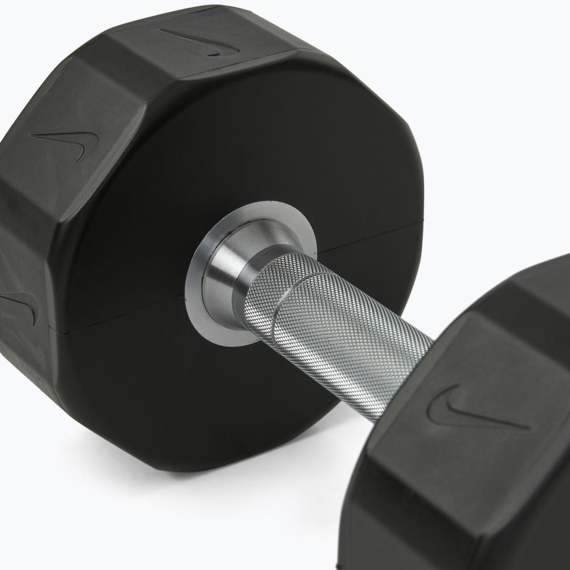 Chrómová činka Nike Strength Pro Urethane Dumbbell 12 kg black/white 4