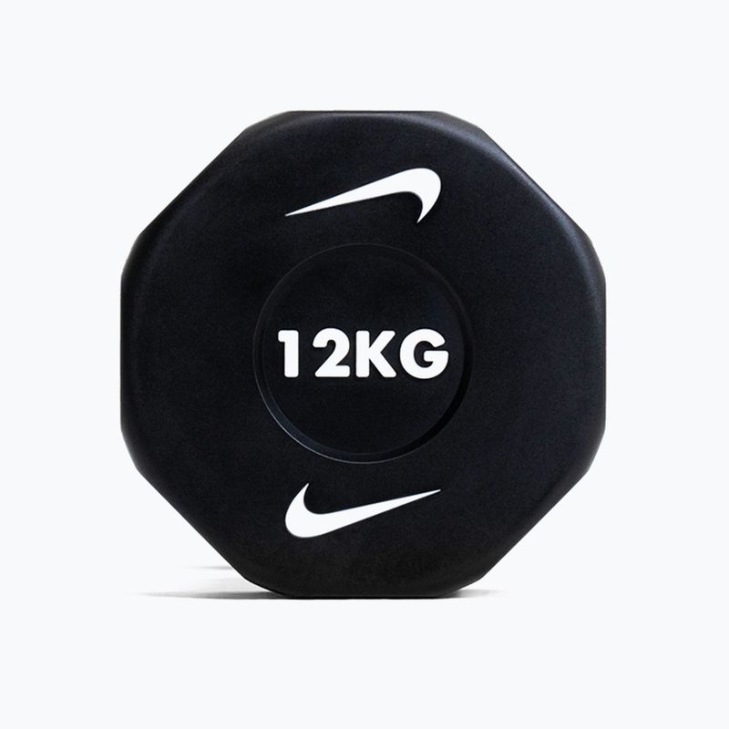 Chrómová činka Nike Strength Pro Urethane Dumbbell 12 kg black/white 7