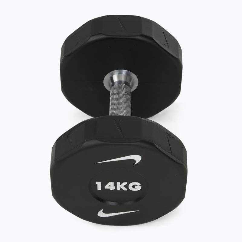 Chrómová činka Nike Strength Pro Urethane Dumbbell 14 kg black/white 2
