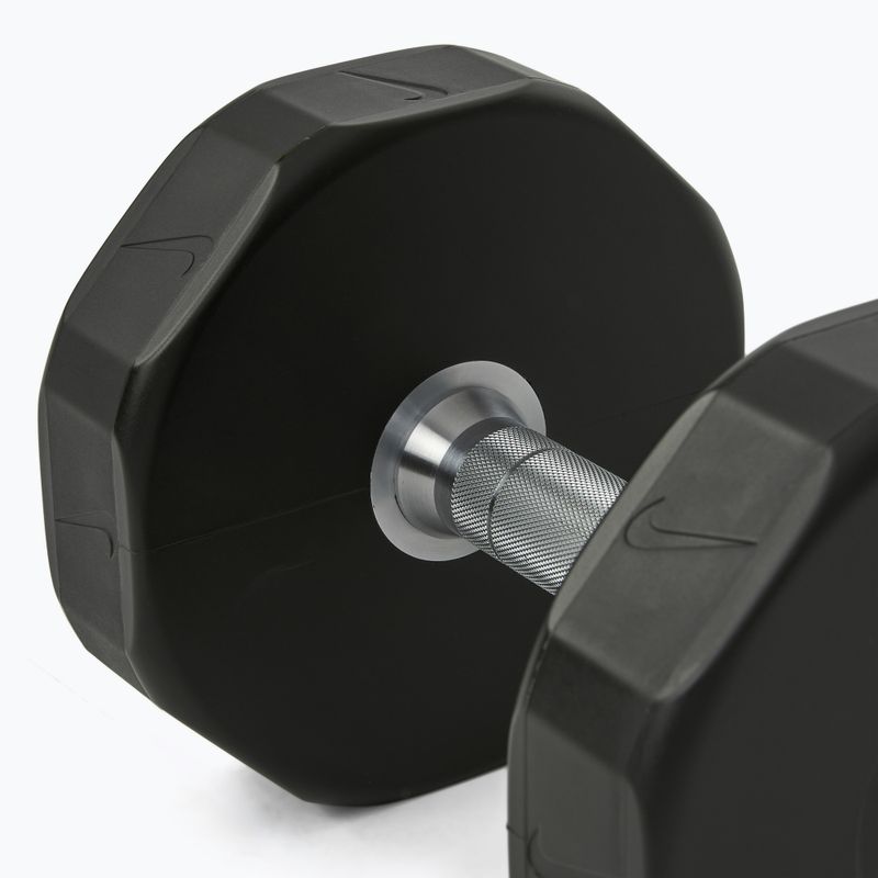 Chrómová činka Nike Strength Pro Urethane Dumbbell 14 kg black/white 4