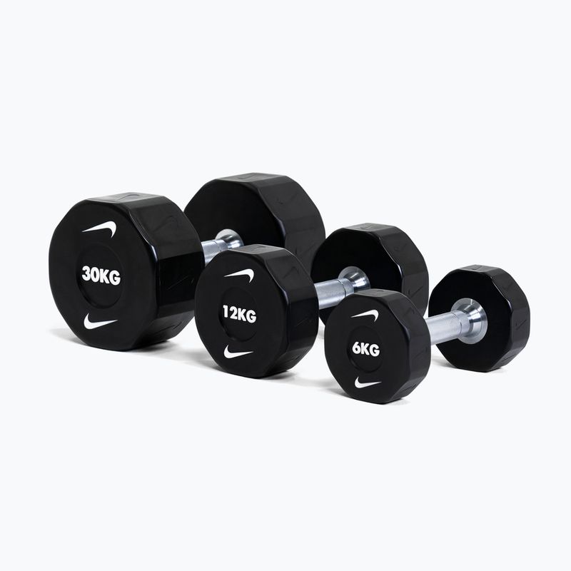 Chrómová činka Nike Strength Pro Urethane Dumbbell 14 kg black/white 5