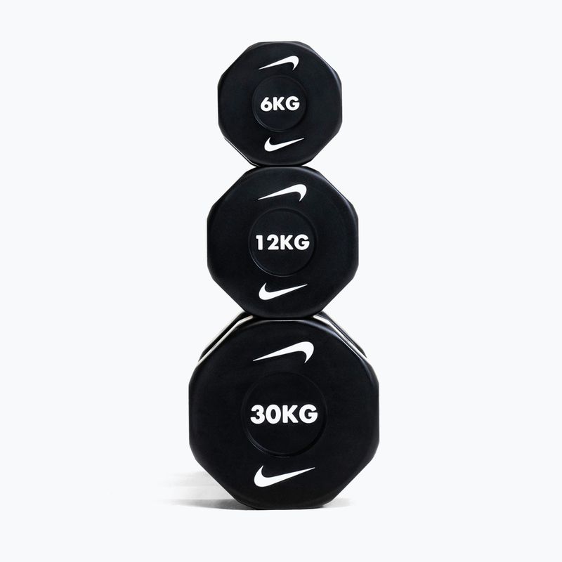Chrómová činka Nike Strength Pro Urethane Dumbbell 14 kg black/white 6