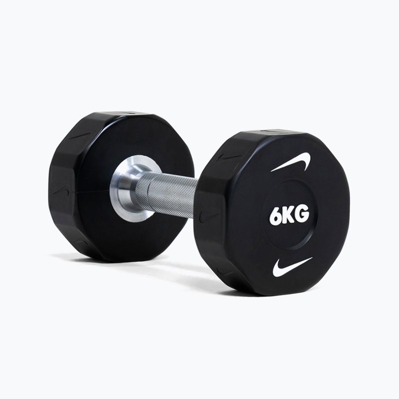 Chrómová činka Nike Strength Pro Urethane Dumbbell 14 kg black/white 7
