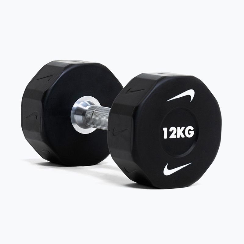 Chrómová činka Nike Strength Pro Urethane Dumbbell 14 kg black/white 8