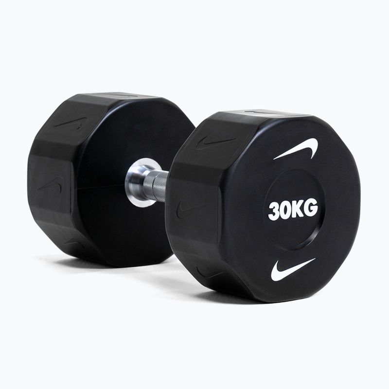 Chrómová činka Nike Strength Pro Urethane Dumbbell 14 kg black/white 9