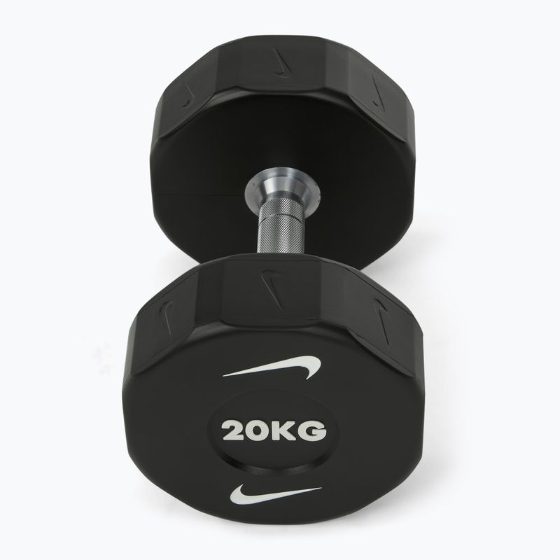 Chrómová činka Nike Strength Pro Urethane Dumbbell 20 kg black/white 2
