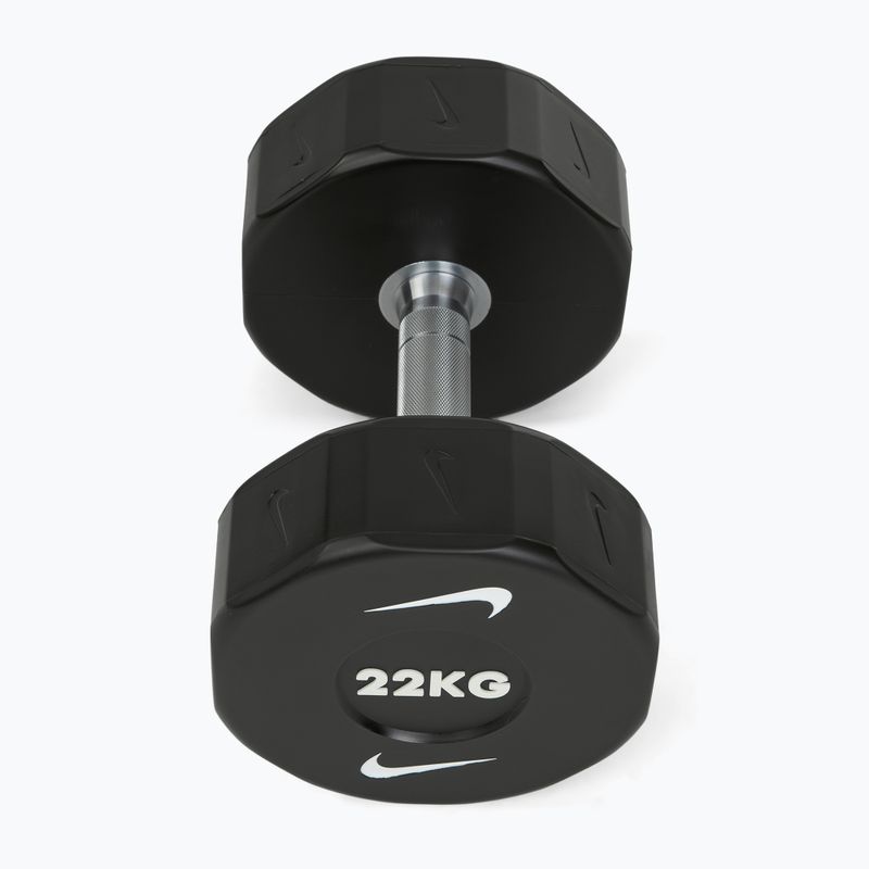 Chrómová činka Nike Strength Pro Urethane Dumbbell 22 kg black/white 2